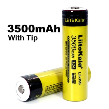1-20шт LiitoKala Lii-35S New 18650 baterija 3.7 V 3500mAh punjiva litij baterija za led svjetiljke + DIY pointed