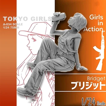 1/24 Bindemittel Kits Tokyo Beauty Girl Soldier Series Bindemittel Soldier (75 mm) self-assembled A-034