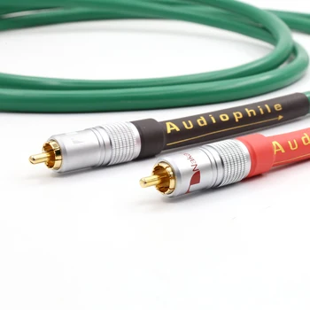 1 par kvalitetan Hifi audio 2328 neto bakar HiFi audio kabel RCA kabel