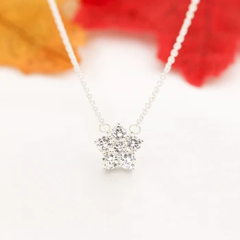 10шт fin nakit Kristal, Cirkon petokraka zvijezda privjesak ogrlice za žene ključne kosti lanca izjava kolye collares bijoux