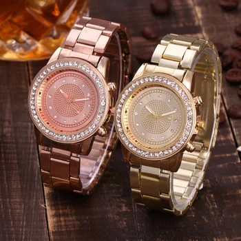 2018 novi luksuzni satovi ženski sat sa štrasom potpuna nehrđajućeg čelika moda kvarc rose gold ženski Ručni sat Relogio Feminino