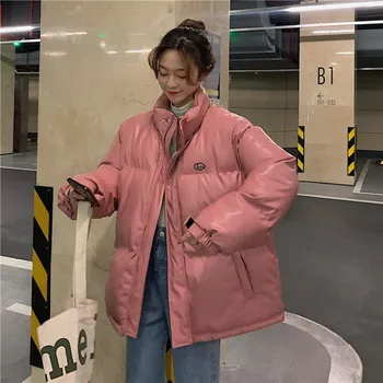 2020 Ins umjetna koža zima novi kaput korejski besplatan Topli sve je Utakmica pamučna jakna žene debeli ветрозащитные svakodnevni svakodnevni ženska odjeća