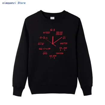2020 pamuk matematičke sat ispis smiješno Muške veste svakodnevne veste s okruglog izreza muški pulover cool ženski unisex majica