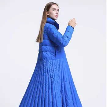 2020Autumn i zima dugo dolje donje kaput poseban dizajn kaput plava XL svakodnevni ženska odjeća пуховик