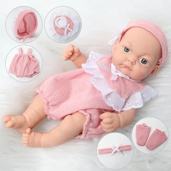 26 cm cijelo tijelo mekan silikon reborn baby Doll 10 inča realan novorođenče bebe lutka vodootporan slatka Boneca za igračke baby darove