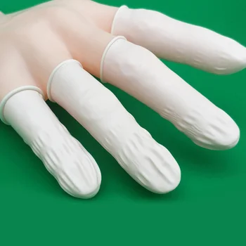 300 kom. za jednokratnu upotrebu Nail Art Prst krevetić latex vrhovi prstiju zaštitni poklopac male rukavice zaštitnik DIY pedikerski alat (Bijela)