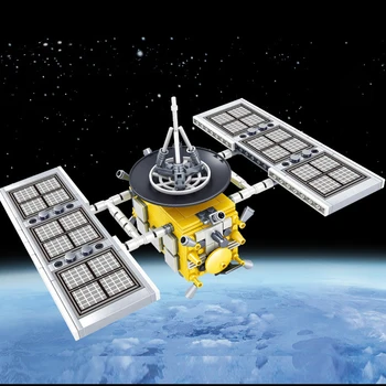 335 kom. zrakoplovne inženjering svemirska postaja serije gradivni blokovi Satelit astronaut DIY cigle edukativne igračke za djecu pokloni