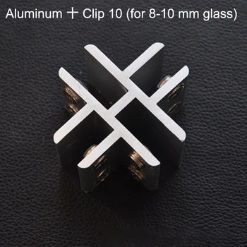 4 kom. 8-10 mm 10-12 mm aluminijski L/T/X / H-strugalo za staklo akril spona 90 pravokutni priključak 180 priključak steznim