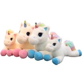 40-80 cm prekrasan plišane životinje baby lutke Kawaii crtani Rainbow Jednorog pliš igračke djeca lutka bebe dijete je dar za Rođendan