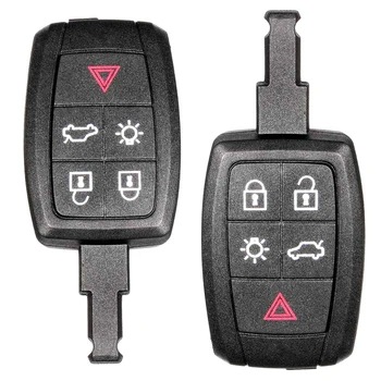5 tipke daljinski za automobil ključ Case Fob Shell zamjena бесключевого ključ za Volvo C30 C70 S40 V50 detalji u unutrašnjosti automobila