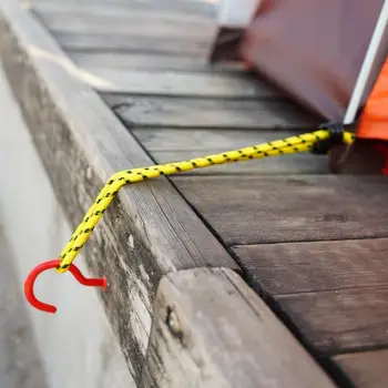 6 kom./compl. elastični bungee kabel konop pakiranje prtljage remen s kukom završava vanjski putovanja kamp planinarenje ribolov