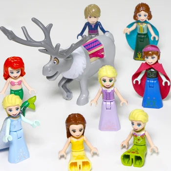 8 u 1 čarobni ledeni dvorac Los Snježna kraljica serije Princeza građevinski blokovi i cigle kompatibilne djevojke prijatelji igračke