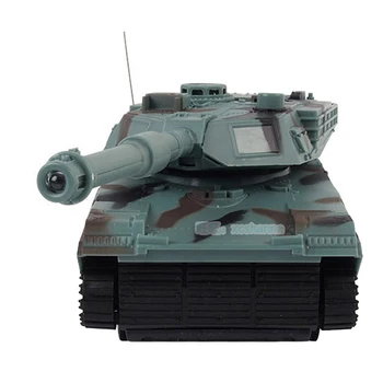 Abbyfrank RC Battle Tank Tank Model 1:22 360 Rotation Music LED Radio Remote Control Fighting Plastic Toy Robot Tractor