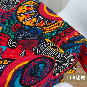 Afrička tkanina pamučna posteljina vintage tkanina tisak DIY ručno šivanje tekstila šarenilo šivanje za torbe haljina stolnjak 150*50 cm