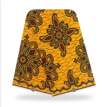 Afrička tkanina voštani pečat pravi vosak tkanina pamuk materijal 6 metara afrička Ankara trgovina na Veliko pamuk vosak tkanina za haljine