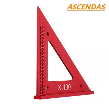 ASCENDAS aluminijska legura metrički mliječna trokutasti linija stolari kvadratni otvor pozicioniranje mjerna linija TP-0327