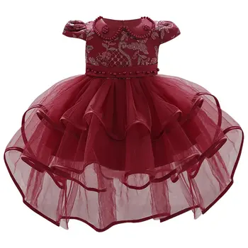 Baby Girls Princess Dresses For Baby 1 Year Rođendan Dress Infant Baby Christening Party and Wedding Dress Newborn Clothes 6 9 M