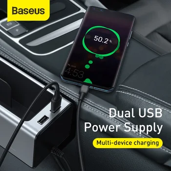 Baseus Car Storage box Univerzalni auto-organizator kutija za pohranu dual USB zadužen za džep organizer novčanik cigareta ključ telefon Holde