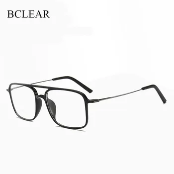 BCLEAR Super Light Square ULTEM Eyeglasses Double Beam pri odabiru čaše za vino Frame muški i ženski modeli Tide Big Face Comfortable
