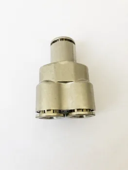 Besplatna dostava Y-pneumatski priključak t-spoj Push In priključak za povezivanje zračnih cijevi,priključak za PU crijeva(12 mm),od nehrđajućeg čelika 304