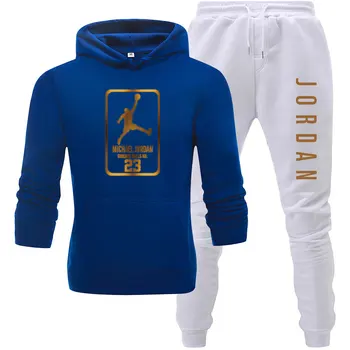 Brand odjeće muška moda sportski odijelo svakodnevni sportski kostim muškarci hoodies veste sportski Jordan 23 kaput + hlače muški komplet