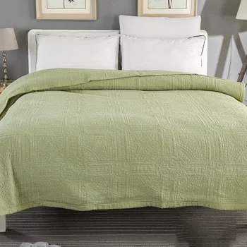 CHAUSUB Solid Color Quilt 1pc промытое pamuk vezeni zastirač ljetne deke veo bacanje deka Twin Queen Size posteljina