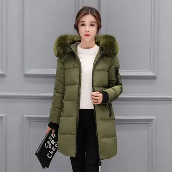 Duge tanke običan zimski kaputi, Ženske jakne 2021 modni osnovne jakne ženske parkovi tople pamučne zimske ženski kaput plus size