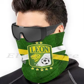 Futbol Club Leon Face Mask - Mascarilla Los Esmeraldas De Leon V2 Španjolska Nogomet Моющийся Filter Maska Topli Šal, Maska Meksiko