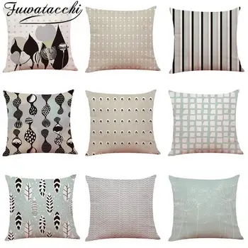 Fuwatacchi lanena jastučnica geometrijski uzorak jastučnice suvremeni skandinavski stil jastučnice za vaš dom dekor kauča Funda Cojin