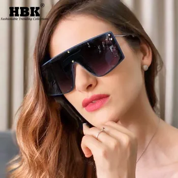 HBK Highquality Women ' s oversize Square sunčane naočale muškarci 2021 nova moda luksuzne metalik sunčane naočale za dame Eyewear UV400