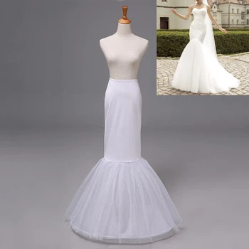 HONGFUYU dostupna jeftina dugačka donja suknja 2 sloja Sirena krinolina slip vjenčanje pribor haljina cosplay party donja suknja 93092