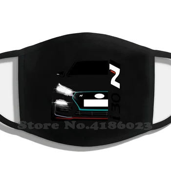 I30N dizajn Crna prozračna reusable maska za usta Hyundai I30 I30N Nperformance