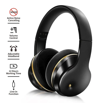 JABS ANC slušalice шумоподавляющая bežične slušalice sklopivi Hifi duboke woofera slušalice s mikrofonom za glazbu