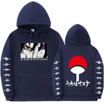 Japan anime Naruto Muškarci Žene hoodies ulica Учиха Sasuke Акацуки zimski kaput slobodan majica Harajuku osoba hoodie