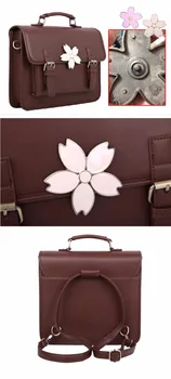 Japan JK uniforma torba Lolita stil žene dama Sakura cvijet trešnje torba glasnik torba stare školske torbe