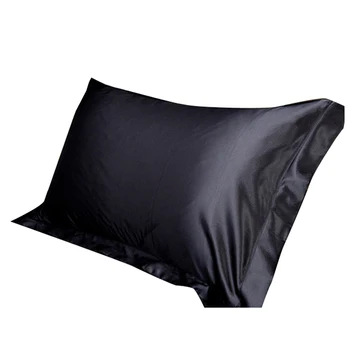 Jednostavan dizajn natjecanje svila saten jastučnicu jedan jastučnicu višebojne 48 * 74см #75280 (crna)48 * 74см