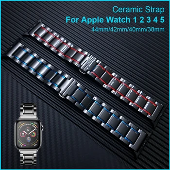 Keramički remen za Apple Watch 6 SE Band 44 mm 42 mm 40 mm 38 mm Link narukvica za iWatch serije 1 2 3 4 5 remen za sat pribor