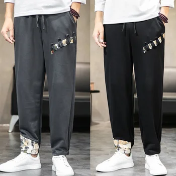 Kina muškarci svakodnevne kratke hlače plus size fashion široke kratke hlače duge tereta s džepovima hip-hop ulica Roupas Muška odjeća XX60MS