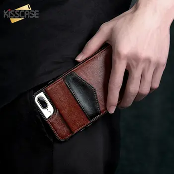 KISSCASE vertikalni flip držač kartice kožna torbica za iPhone 6s torbica za iPhone 7 novčanik torbica 8 XR 11 12 Mini PRO MAX 2020 novi