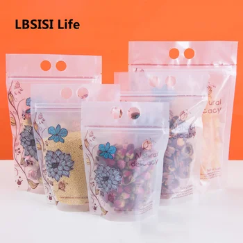 LBSISI Life 50pcs Candy Cookie cookie plastična torba munje Food Holding Zip Lock poklon pakiranje torbe s ručkom