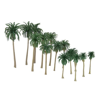 MagiDeal 15 kom./lot multi Kalibar model kokos palme HO O N Z u mjerilu tropska šuma krajolik scena za vrt izgled dječje igračke