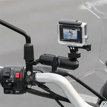 Metalni skladište volan ogledalo pričvršćenje otporan na udarce pričvrsni nosač s 1/4 vijkom za GoPro SLR Mirco Camera motocikl automoto dijelovi