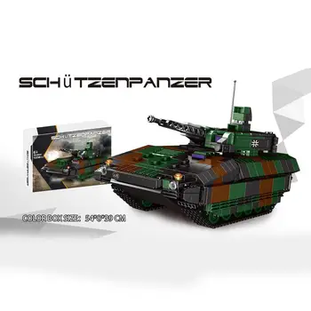 Moderna vojna Njemačka Мардер borbeni stroj pješadije gradbeni blok ww2 vojne snage brojke batisbricks oklopni igračke