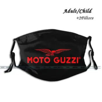 Moto Guzzi Fan Art Logo Red New 3D Face Mask zaštitni premaz Gear prati reusable prozračna maska za lice Moto Moto Guzzy