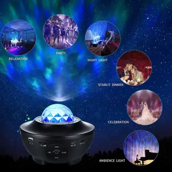 Music Star projektor svjetlo nebo Galaxy Bluetooth USB punjenje music Star LED Night Light smještaj za ukras Projekcija lampa