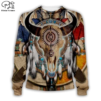 Muški indijski native jelen lubanju tiskanih 3d hoodies harajuku majica munja kaput unisex ulica jakna sportski odijelo pulover 11