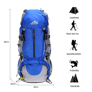 Novi 50л ruksak vodootporan Sport na otvorenom, planinarenje, kampiranje putovanja ruksak paket penjanje penjanje ruksak s дождевиком
