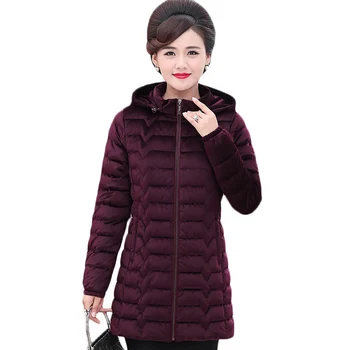 Novi Jesen Zima Zlatni baršun s kapuljačom pamučna jakna žena korejski duge tople dolje pamučne jakne Ženske plus size parkovi 6XL F713