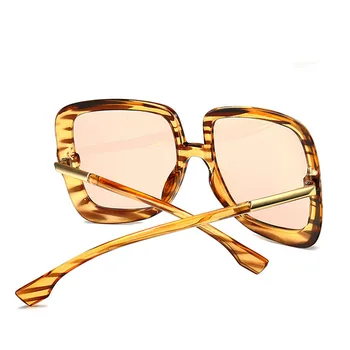 Novi usjev ogroman četvornih sunčanih naočala žene luksuzni brand dizajn moda veliki okvir gradijent je sunčane naočale za žene UV400 nijanse