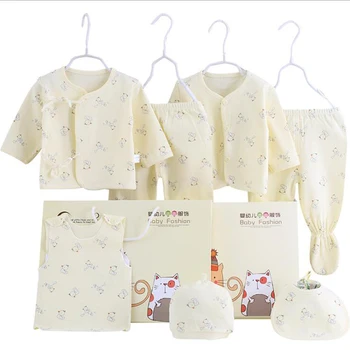 Novorođenog djeteta pamuk skup Dječja odjeća Odijela za proljeće, jesen donje rublje 0-3 mjeseca dijete 7 kom./compl. Dječja odjeća za djevojčice